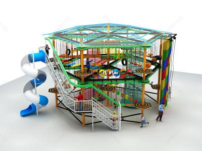 Complex Adventure Park Inside Ropes Access Course para niños y adultos